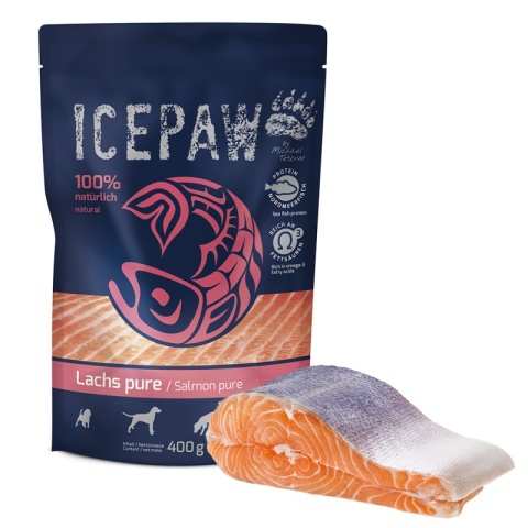 ICEPAW High Premium Lachs czysty łosoś dla psów 400g
