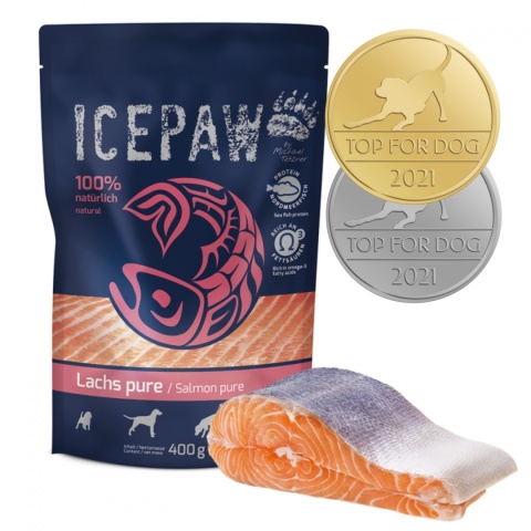 ICEPAW High Premium Lachs czysty łosoś dla psów 400g