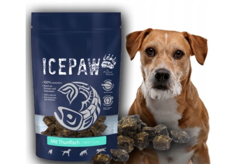 ICEPAW mit Thunfisch - przysmaki z filetów białych ryb i tuńczyka dla psów 150g
