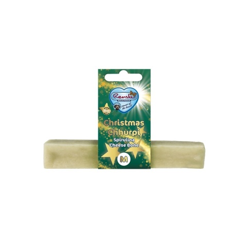 RENSKE Christmas Chhurpi - gryzak z sera himalajskiego ze spiruliną (M) RENSKE Christmas Chhurpi - gryzak z sera himalajskiego ze spiruliną (M)