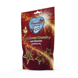 RENSKE Christmas Crunchy Biscuits Lamb - ciasteczka dla psa z jagnięciną - edycja świąteczna 200g
