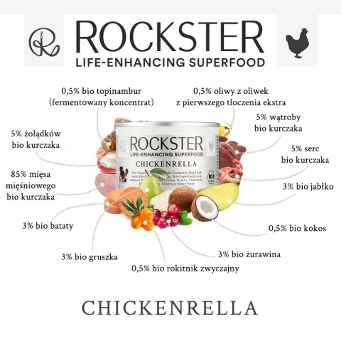 Rockster Chickenrella - BIO kurczak 340g