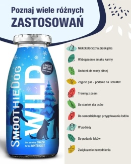 SmoothieDog Winter Wild - smoothie dla psa dziczyzna z warzywami 250ml
