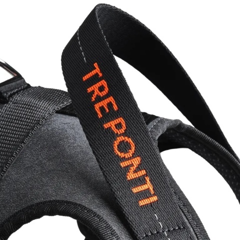 Szelki dla psa TRE PONTI Harmonia Czarne z odblaskiem L bez metki