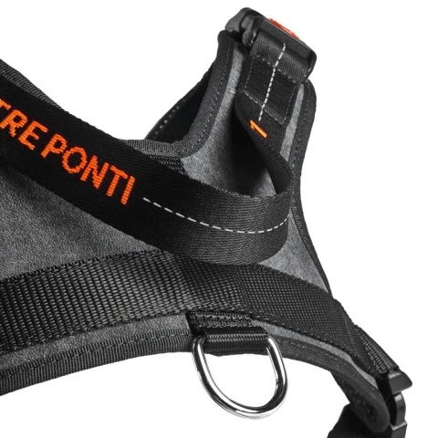 Szelki dla psa TRE PONTI Harmonia Czarne z odblaskiem L bez metki