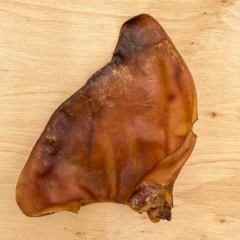 Ucho wieprzowe NATURAL suszony gryzak dla psa 10 szt.