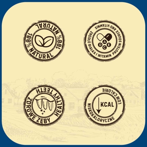 Ucho wieprzowe NATURAL suszony gryzak dla psa 10 szt.