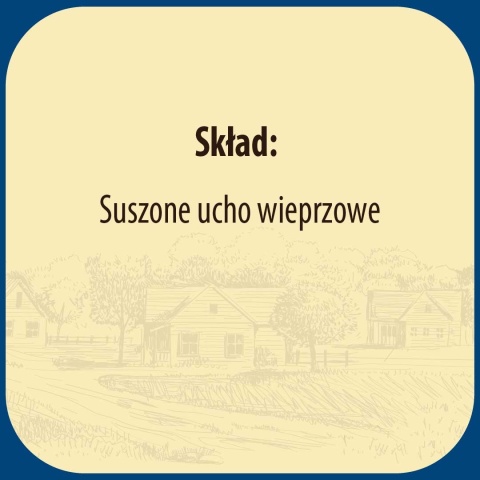 Ucho wieprzowe NATURAL suszony gryzak dla psa 10 szt.