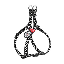 WAUDOG Nylon szelki dla kota i małego psa z paszportem QR ZEBRA rozm. XS