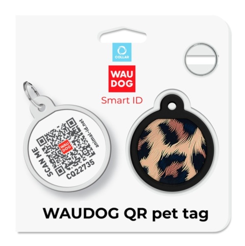 WAUDOG Zawieszka z identyfikatotem QR GPS metalowa LAMPART 25mm WAUDOG Zawieszka z identyfikatotem QR GPS metalowa LAMPART 25mm