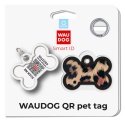 WAUDOG Zawieszka z identyfikatotem QR GPS metalowa LAMPART śred. 40 mm, szer. 28 mm
