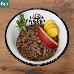WILDES LAND DOG BIO Lamm – bio jagnięcina z marchewką i jabłkami 125g