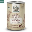 WILDES LAND DOG BIO Rind – bio wołowina z marchewką i cukinią 400g