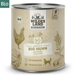 WILDES LAND DOG Bio Huhn - bio kurczak z dynią i cukinią 800g