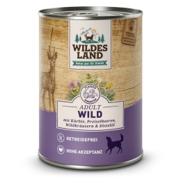 WILDES LAND DOG Classic Wild - dziczyzna z dynią, żurawiną i ziołami 400g