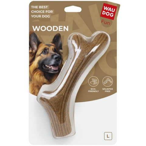 Zabawka do gryzienia dla psa WAUDOG Fun Wooden Róg drewniany gryzak L 24cm
