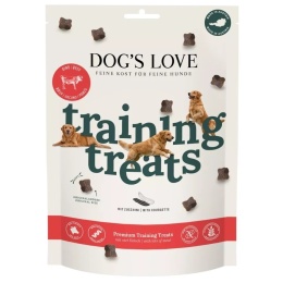 DOG'S LOVE Training Treats Rind 150 g – miękkie przysmaki treningowe bez gliceryny, wołowina z cukinią
