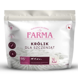 FARMA Królikiem dla szczeniąt 2 kg – karma tłoczona na zimno
