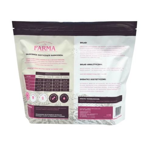 FARMA Królikiem dla szczeniąt 2 kg – karma tłoczona na zimno