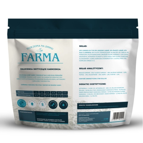 FARMA Łosoś 2 kg – karma tłoczona na zimno dla psa