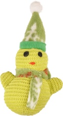Flamingo Jayden Bałwan Mix 16,5 cm – świąteczna zabawka dla psa z piszczałką