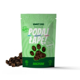 Podaj Łapę! Trenerki Dziczyzna dla psa 90g - Uniszki