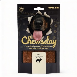 UNISZKI Chewsday Jagnięcina 80 g - paski mięsne dla psa