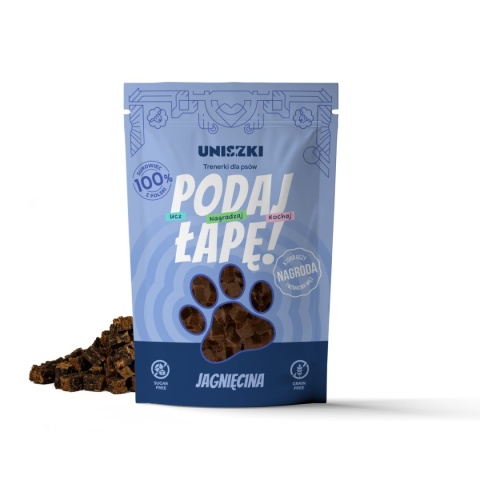 Podaj Łapę! Trenerki Jagnięcina dla psa 90g - Uniszki