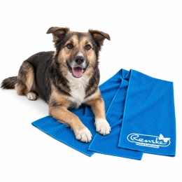 RENSKE Cool Towel – ręcznik chłodzący dla psa 60 × 60 cm, niebieski