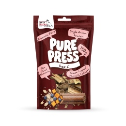 SYTA MICHA Pure Press Beef – smaczki tłoczone na zimno z wołowiną dla psa 150 g