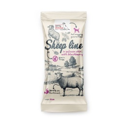 Syta Micha Sheep Line Kość do żucia Owca w skórze łososia z jeżyną 12 cm