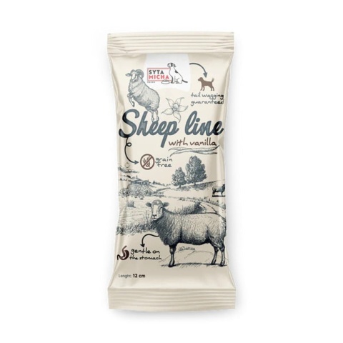Syta Micha Sheep Line kość do żucia dla szczeniąt Owca z wanilią 12 cm