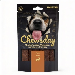 UNISZKI Chewsday Sarna 80 g - paski mięsne dla psa