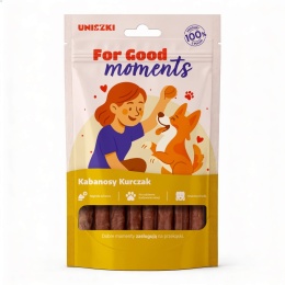 UNISZKI For Good Moments Kurczak 70 g – mięsne kabanosy dla psa