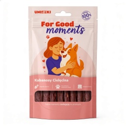UNISZKI For Good Moments Cielęcina 70 g – mięsne kabanosy dla psa