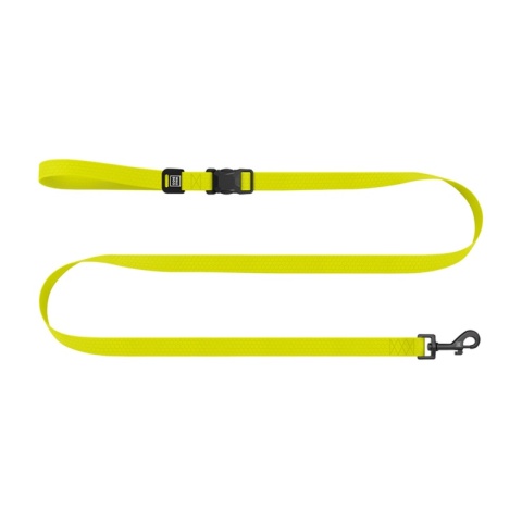 WAUDOG Magnet Lemon – limonkowa wodoodporna smycz regulowana dla psa 120–200 cm, 20 mm, M