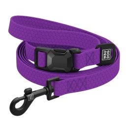 WAUDOG Magnet Purple – fioletowa wodoodporna smycz regulowana dla psa 120–200 cm, 20 mm, M