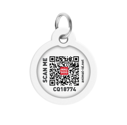 WAUDOG Smart ID adresówka z kodem QR dla psa i kota Zębate Potwory 30 mm
