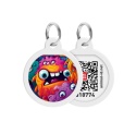 WAUDOG Smart ID adresówka z kodem QR dla psa i kota Zębate Potwory 25 mm