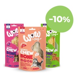 WOW DOG Natural Chew Bone - zestaw próbny gryzaków 3 szt.