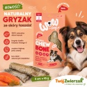 WOW DOG Natural Chew Bone Lachs - gryzak ze skóry łososia 2szt.x45g