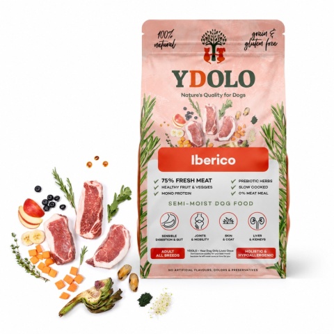 YDOLO Iberico – półwilgotna monobiałkowa karma dla psa 10 kg