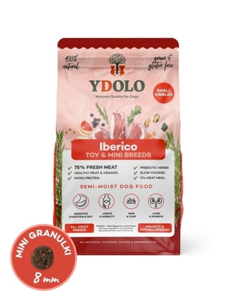 YDOLO MINI Iberico 700 g – półwilgotna karma monobiałkowa dla małych psów