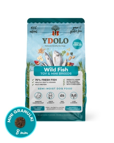 YDOLO MINI Wild Fish 700 g – półwilgotna karma rybna dla małych psów