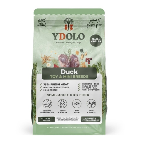 YDOLO MINI Duck 700 g – półwilgotna karma z kaczką dla małych psów