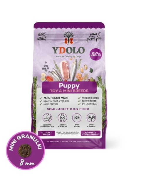 YDOLO MINI Puppy 700 g – półwilgotna karma dla szczeniąt małych ras z Iberico i rybami