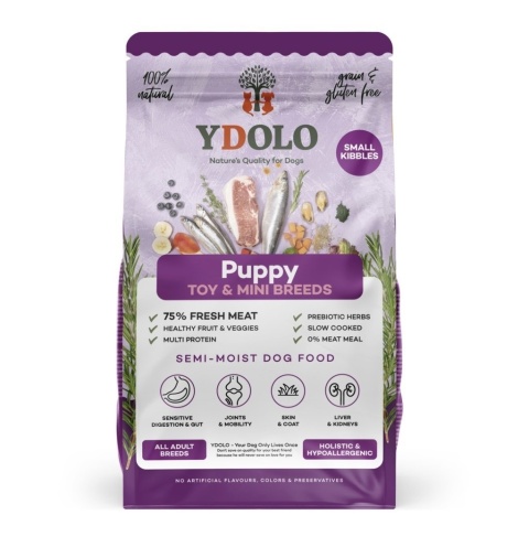 YDOLO MINI Puppy 700 g – półwilgotna karma dla szczeniąt małych ras z Iberico i rybami