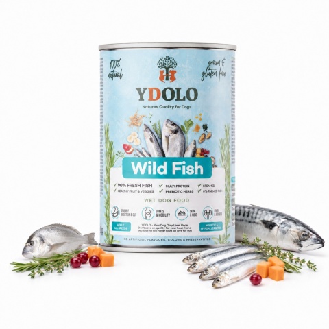 YDOLO Wild Fish 400 g – mokra karma dla psa z rybami