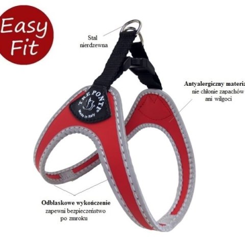 Szelki TRE PONTI Easy Fit bez regulacji Czerwone Szelki TRE PONTI Easy Fit bez regulacji Czerwone