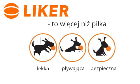 Liker Lumi 7 piłka dla psa ze świecącym sznurkiem Liker Lumi 7 piłka dla psa ze świecącym sznurkiem